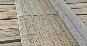 攀枝花黄金麻盲道石 盲条