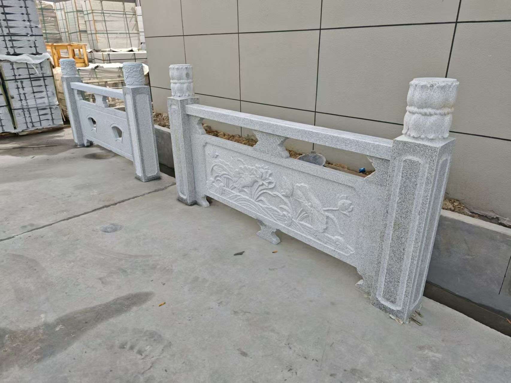 攀枝花芝麻白河道栏杆 石材栏杆